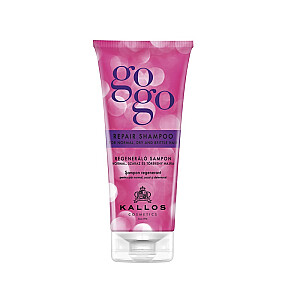 KALLOS GoGo Repair Shampoo šampūns, kas stiprina matu struktūru, 200ml