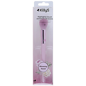 Кисть для хайлайтера KILLYS Blooming Pastel Highlighter Brush, обогащенная биотином 03