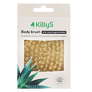 Щетка для тела KILLYS Body Brush с натуральной щетиной агавы 