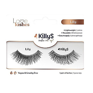 KILLIS Padari mani! Mākslīgās skropstas Love Lashes uz sloksnes 1 pāris Lily