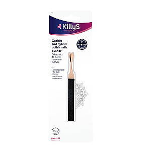 Пушер для кутикулы и гибридного удаления KILLYS Rose Gold с силиконовой ручкой 1 шт.
