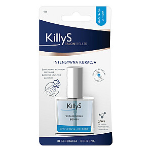 KILLYS Salon Results Vitamin Booster vitaminų bombos kondicionierius skirtas intensyviai nusilpusių ir lūžinėjančių nagų priežiūrai 10ml