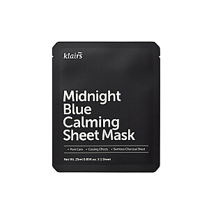 KLAIRS Midnight Blue Calming Sheet Mask atvēsinoša un nomierinoša lokšņu maska 25 ml