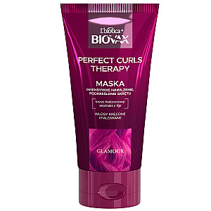 L&#39;BIOTICA Biovax Glamour Perfect Curls Terapeitiskā maska cirtainiem un viļņainiem matiem 150ml