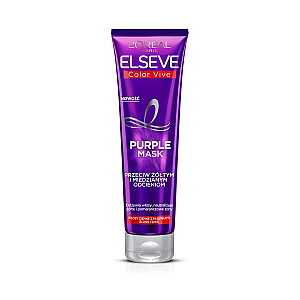L&#39;OREAL Elseve Color-Vive Purple Mask маска для волос против желтых и медных тонов 150мл