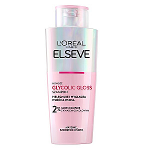 L&#39;OREAL Elseve Glycolic Gloss восстанавливающий шампунь, возвращающий блеск тусклым волосам, 200мл