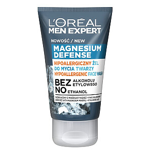 L&#39;OREAL Men Expert Magnesium Defence Face Wash hipoalerģiska tīrīšanas želeja 100 ml