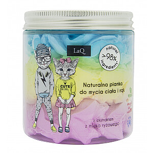 LAQ Dabīgs putu ķermeņa mazgāšanas līdzeklis ar košļājamās gumijas aromātu un rīsu piena ekstraktu 250ml