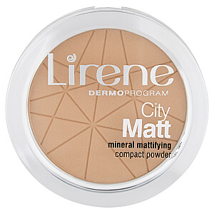LIRENE City Matt Mineral Matifying Compact Powder 03 Bēšs 9g