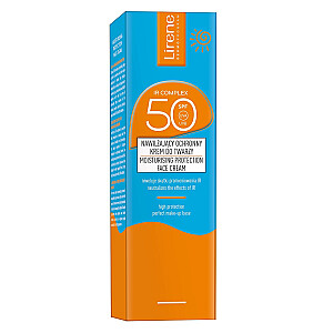LIRENE Sunscreen mitrinošs aizsargājošs sejas krēms SPF50 40ml