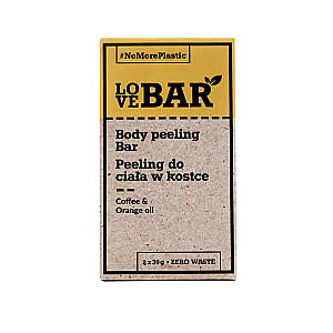 LOVE BAR Body Peeling Bar скраб для тела Кофе и апельсиновое масло 2х30г