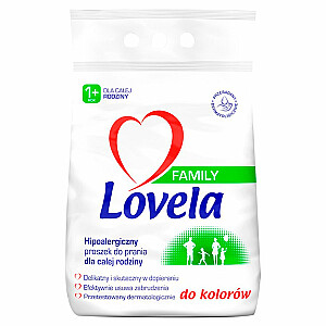 Hipoalerģisks veļas pulveris LOVELA Ģimene ģimenes ziediem 2,1 kg.