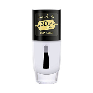 LOVELY 3D Gel Shine Top Coat gēla tops nagiem ar 3D efektu 8ml