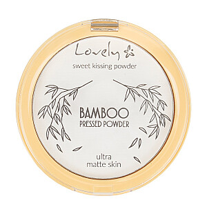 LOVELY Bamboo Pressed Powder прозрачная матирующая прессованная пудра для лица 10г