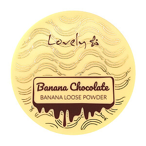 LOVELY Banana Šokolādes birstošais pulveris Banānu un Šokolādes birstošais pulveris sejai 8g