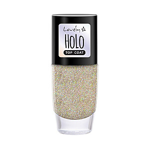 Голографический топ для ногтей LOVELY Holo Top Coat, 8 мл