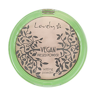 LOVELY Vegan Pressed Powder веганская, прессованная, прозрачная матирующая пудра для лица 10г