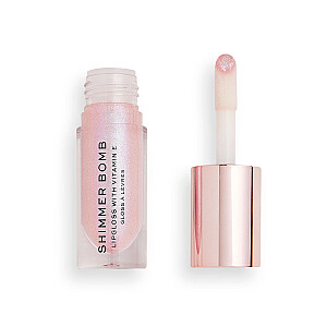 MAKEUP REVOLUTION Shimmer Bomb Lipgloss с мерцающим блеском для губ с витамином Е Sparkle 4,6 мл