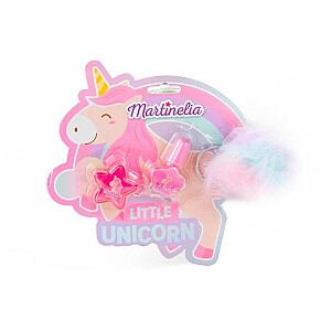 MARTINELIA SET Little Unicorn nagu laka 4 ml + lūpu spīdums 6 ml + atslēgu piekariņš