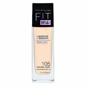 MAYBELLINE Fit Me Luminous + Smooth Foundation podkład do twarzy 105 Natural Ivory 30 мл