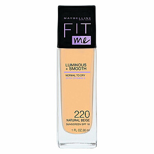 MAYBELLINE Fit Me Luminous + Smooth Foundation podkład do twarzy 220 Natural Beige 30 мл