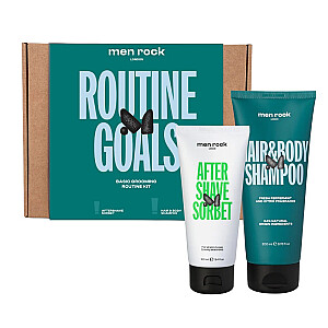 MENROCK SET Rutine Goals Essential Grooming Basic kremas po skutimosi 100 ml + dušo želė 200 ml