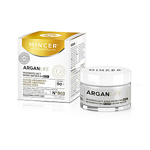 MINCER PHARMA Argan Life atstatomasis naktinis kremas-kaukė Nr. 803 50ml