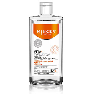 MINCER PHARMA Vita C Infusion No. 611 regeneruojantis micelinis skystis veidui 250ml