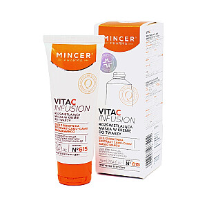 MINCER PHARMA Vita C Infusion No. 615 kremas-kaukė veidui šviesinti 75ml