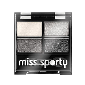 MISS SPORTY Studio Color Quattro Eye Shadow четверные тени для век 404 Real Smoky/Smoky Black 5g
