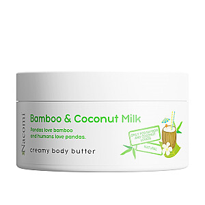 NACOMI krēmveida ķermeņa sviests, bambusa un kokosriekstu piena ķermeņa sviests 100 ml