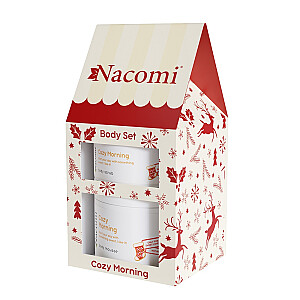 NACOMI SET Cozy Morning ķermeņa skrubis 100 ml + ķermeņa putas 180 ml
