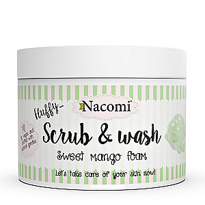 NACOMI Scrub & Wash pīlinga un mazgāšanas putas Sweet Mango Foam 180ml