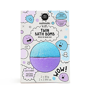 NAILMATIC Kids Twin Bath Bomb двойная бомбочка для ванны для детей Синий/Фиолетовый 170г