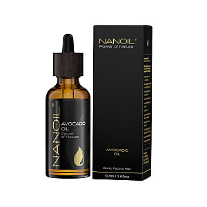 NANOIL Avocado Oil Avokado eļļa matu un ķermeņa kopšanai 50ml 