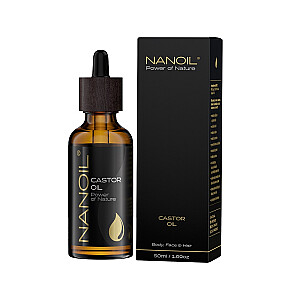 NANOIL Castor Oil rīcineļļa matu un ķermeņa kopšanai 50ml