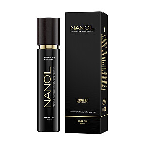 NANOIL Hair Oil Medium Poosity eļļa vidēji porainiem, vājiem un blāviem matiem 100ml 