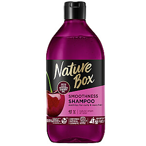 NATURE BOX Cherry Oil разглаживающий шампунь для вьющихся и волнистых волос с маслом вишни 385мл