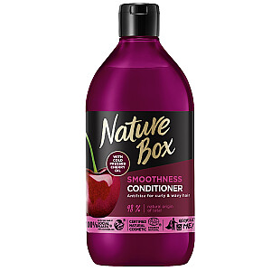 NATURE BOX Cherry Oil разглаживающий кондиционер для вьющихся и волнистых волос с маслом вишни 385мл