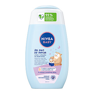 NIVEA Baby Dobranoc гель для мытья тела и волос 2в1 200мл