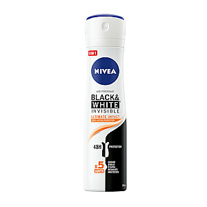 NIVEA Black & White Invisible Ultimate Impact sieviešu pretsviedru aerosols 150 ml
