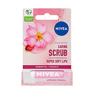 NIVEA Caring Scrub Скраб для губ «Дикая роза» 4,8 г