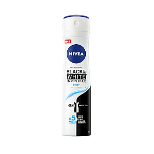 NIVEA Invisible Black&White pretsviedru aerosols 48H Pure 150 ml