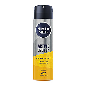 NIVEA Men Active Energy pretsviedru līdzeklis ar aerosolu 150 ml
