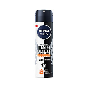 NIVEA Men Black &amp; White Invisible Ultimate Impact pretsviedru aerosols 150 ml