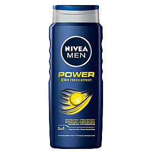 NIVEA Men Power 24H Fresh Effect dušas želeja 500 ml