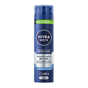 NIVEA Men Protect &amp; Care aizsargājoša skūšanās želeja 200ml