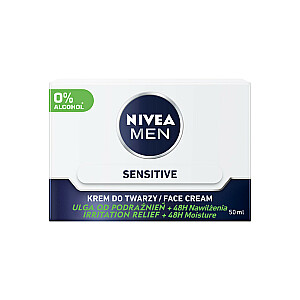NIVEA Men Sensitive intensīvi mitrinošs krēms vīriešiem jutīgai ādai 50ml