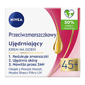 NIVEA Nakts krēms pretgrumbu+ nostiprinošs 45+ 50ml