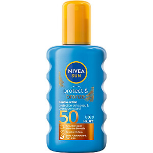NIVEA Sun Protect & Bronze спрей-бальзам, активирующий естественный загар SPF50 200мл